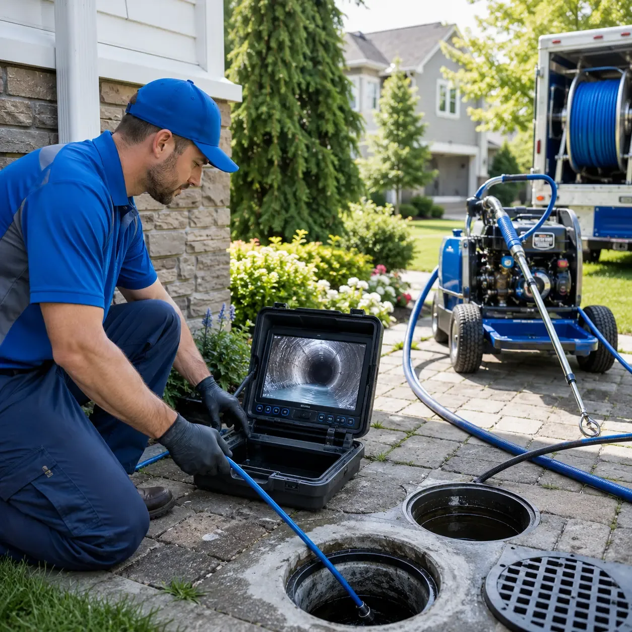 Outdoor drain cleaning professionals serving Cambridge, IL