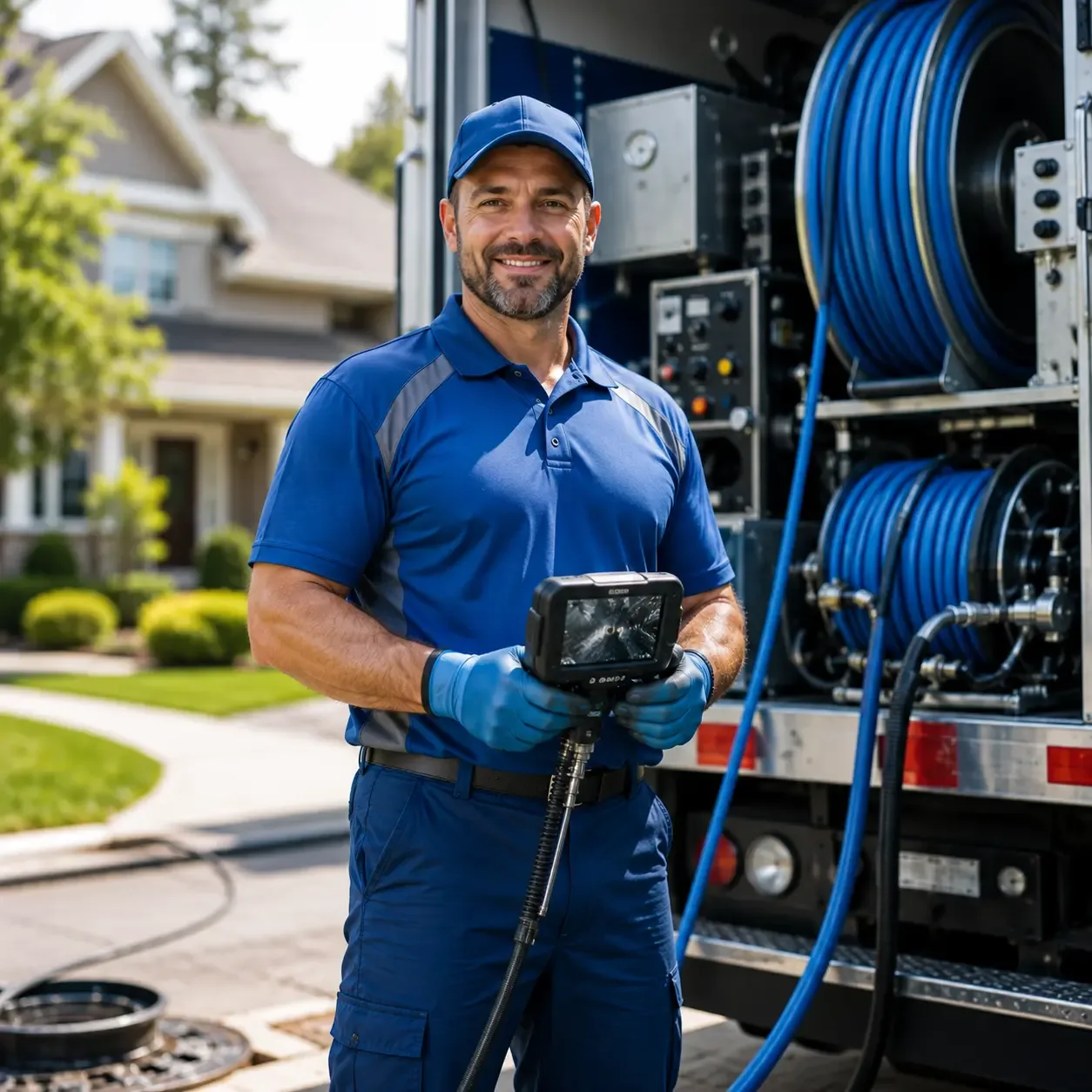 Local outdoor drain cleaning specialists in Cambridge, IL
